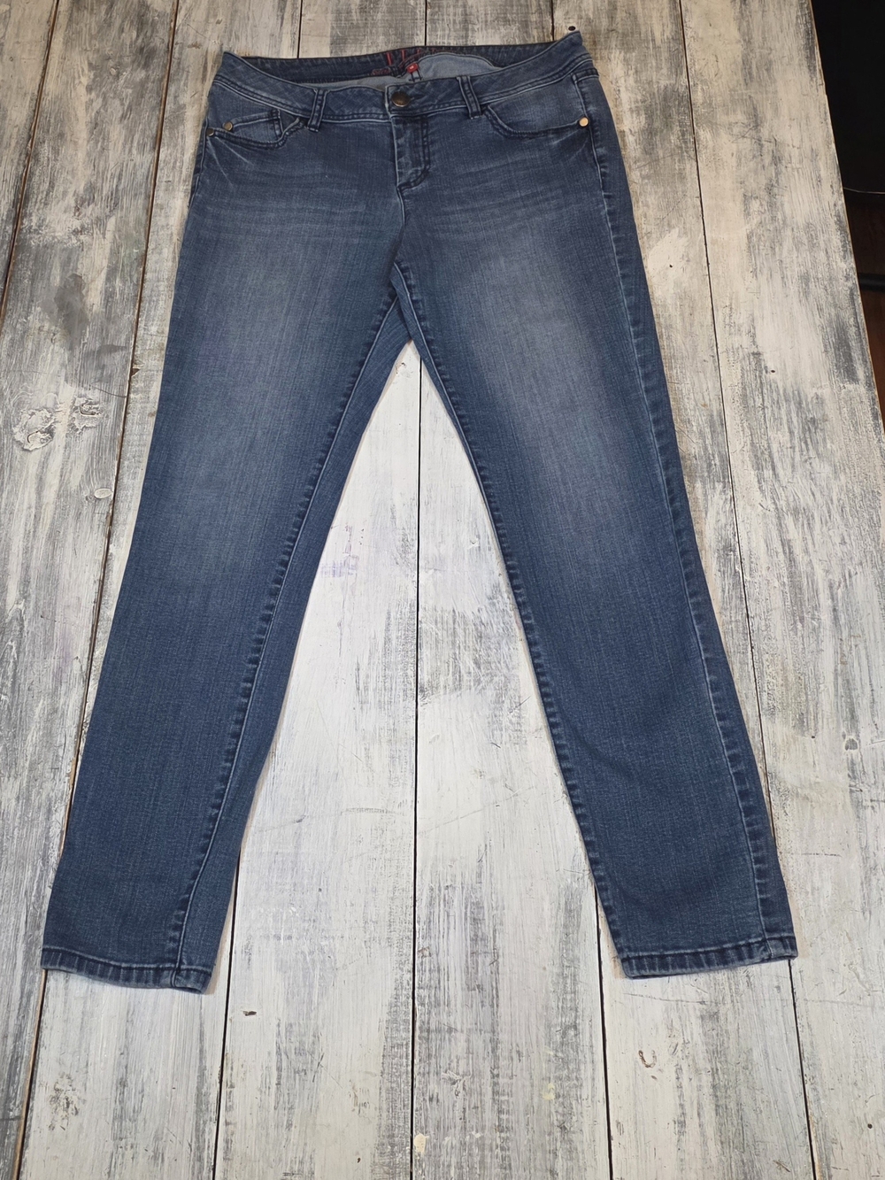 Elle Women's Skinny Jeans in Classic Blue Denim sz 10